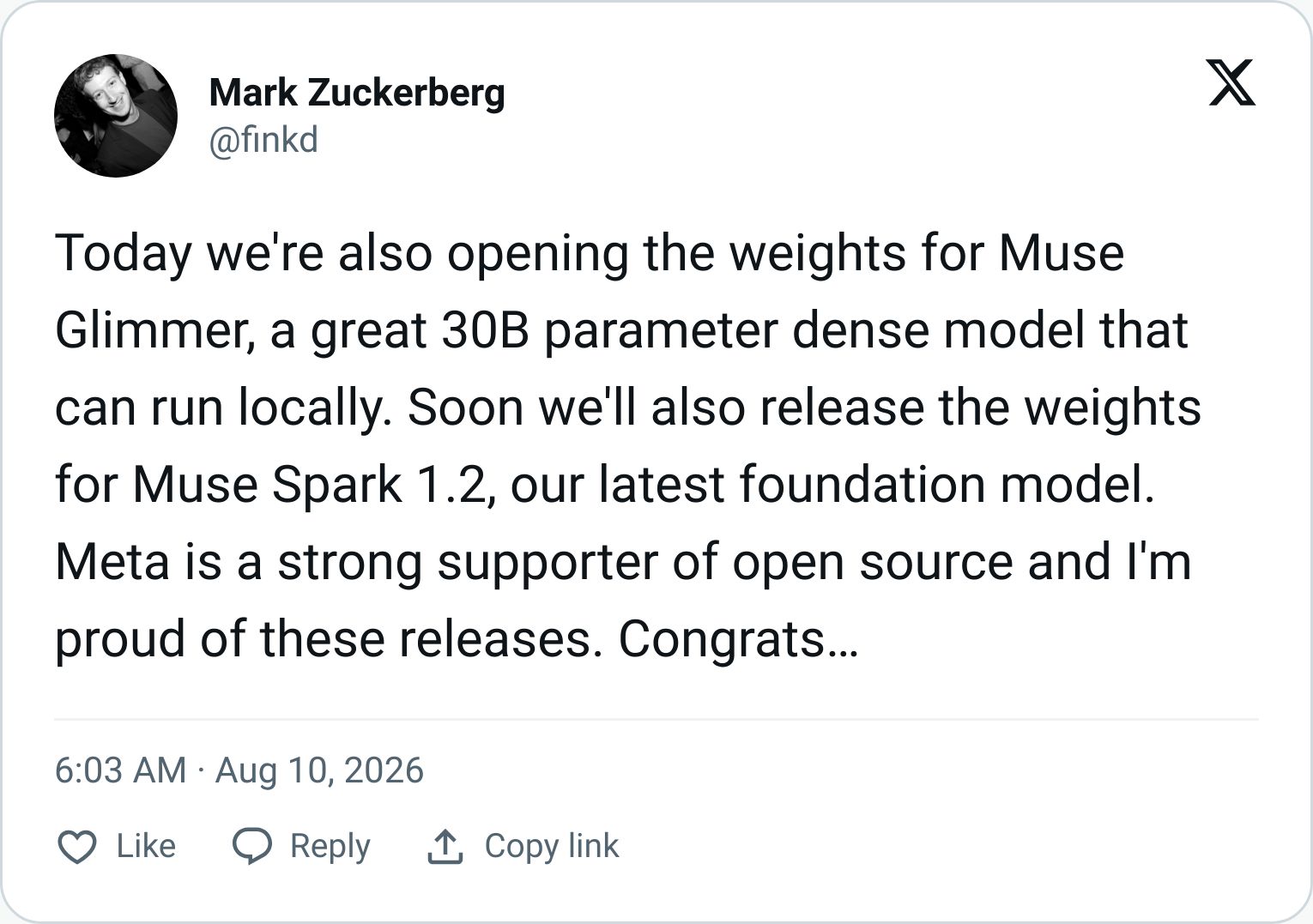 Tweet screenshot