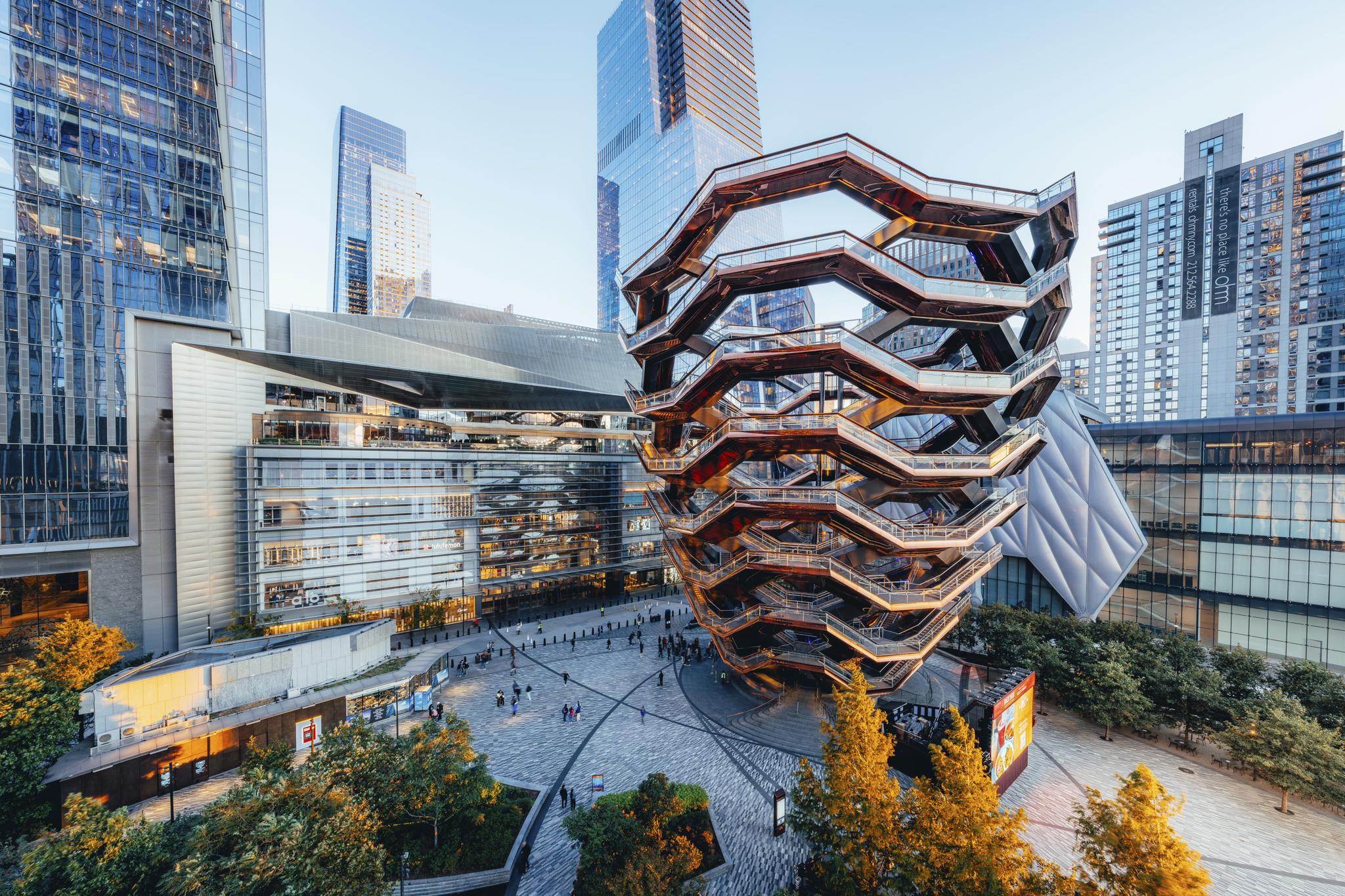 Hudson Yards platform — the most expensive real estate development in American history, built on $5.6 billion in public money.