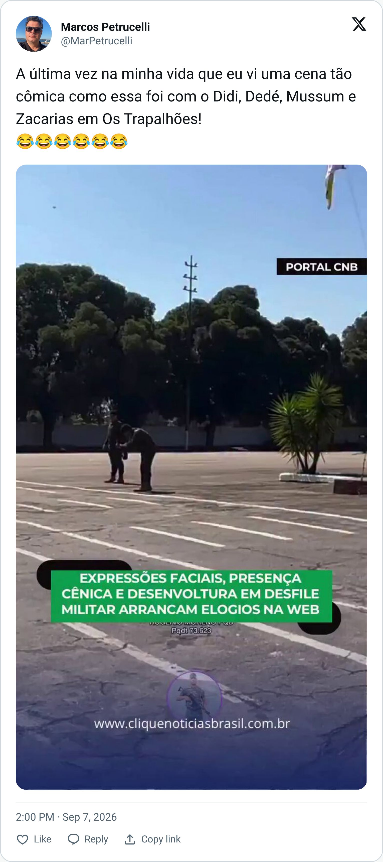 Tweet screenshot
