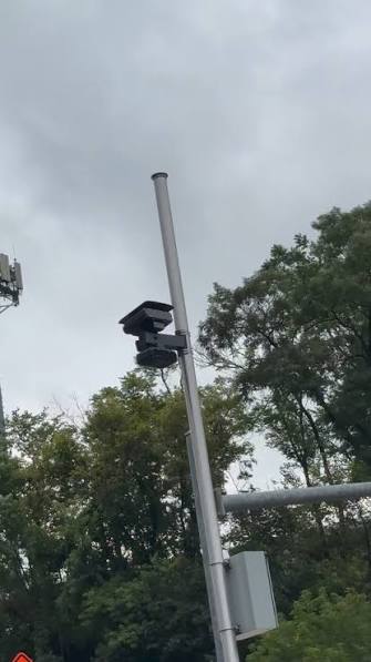 Enforcement camera on a mast arm