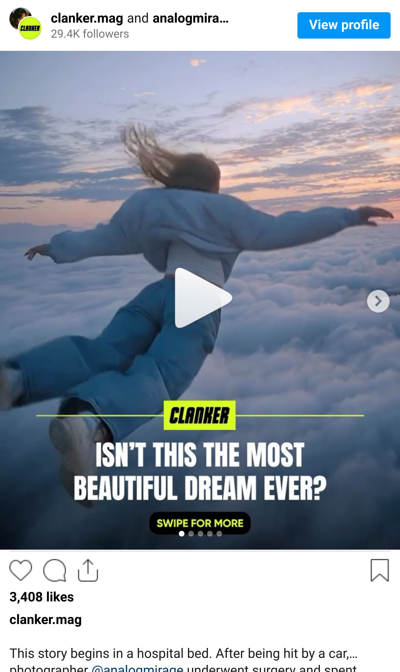 Instagram reel screenshot