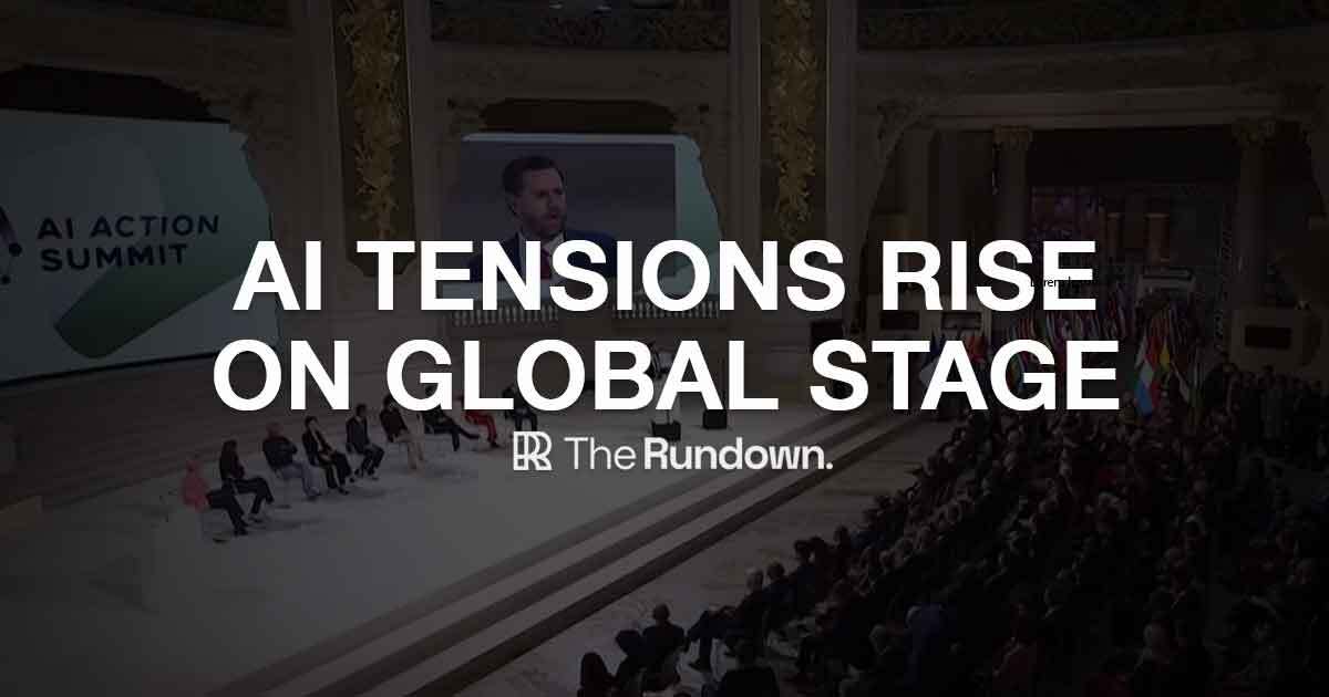 AI tensions rise on global stage