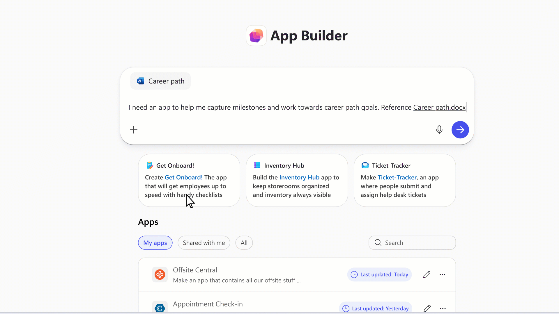 Microsoft Copilot App Builder