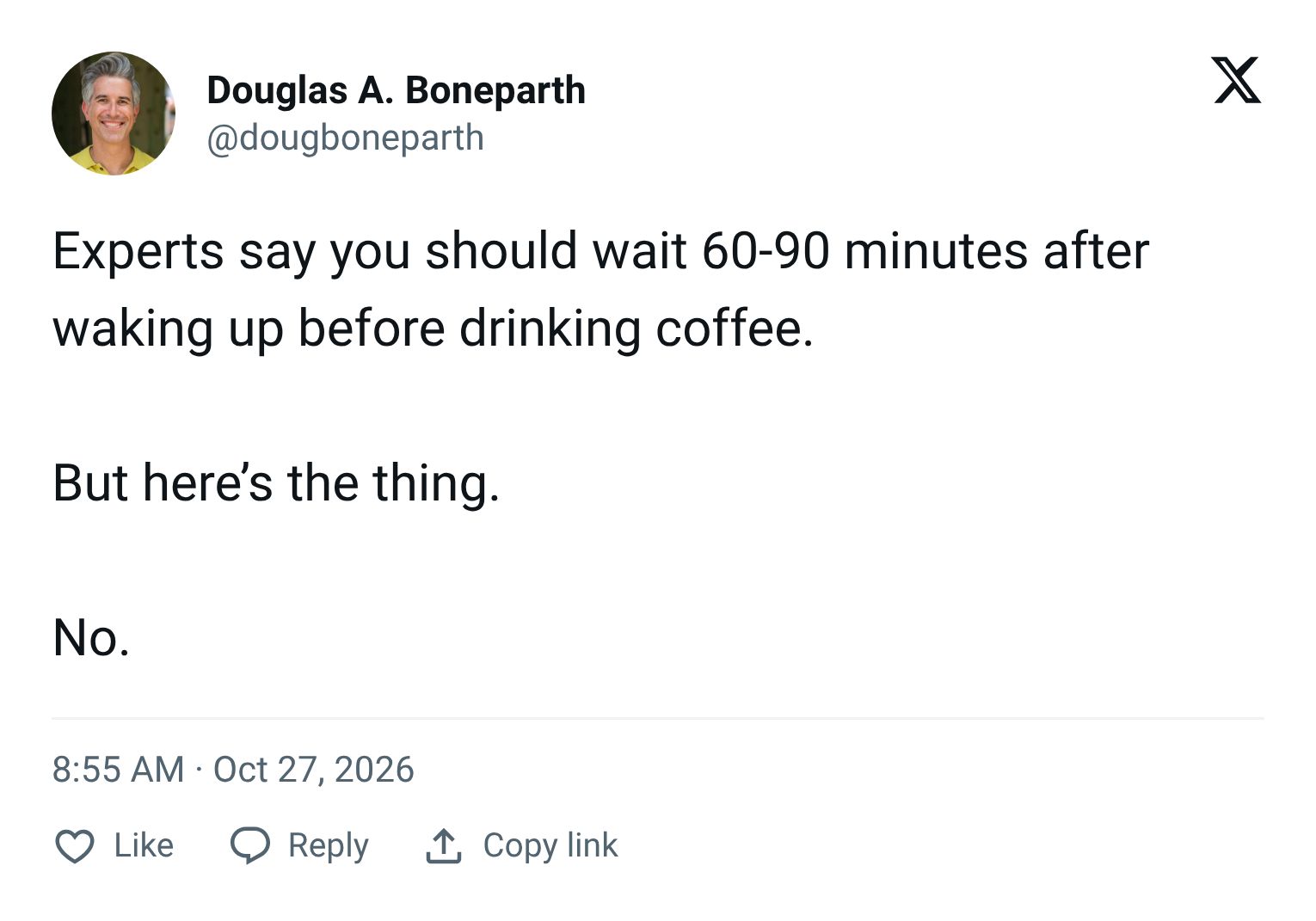 Tweet screenshot