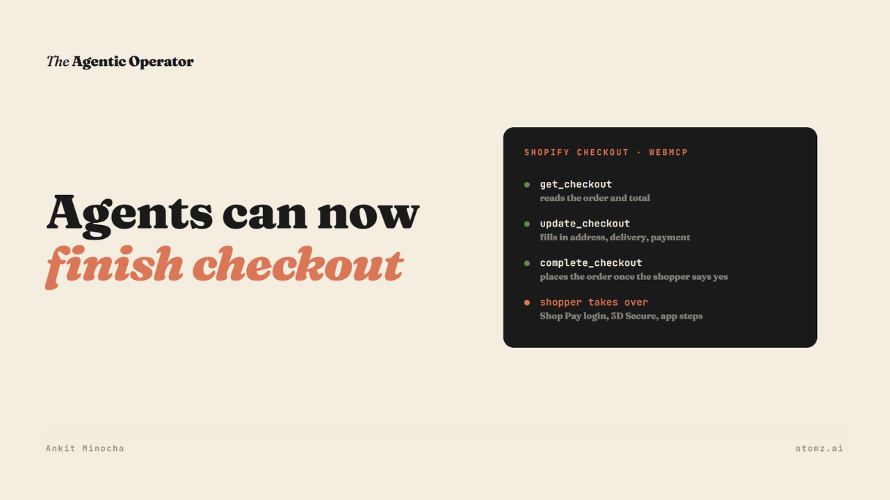 AI agents can now finish checkout on your Shopify store