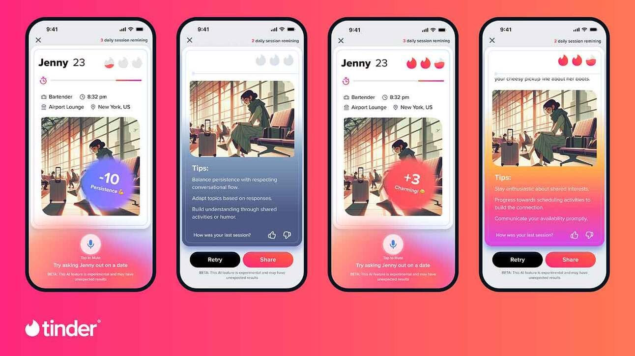 💘 Tinder flirting with AI?