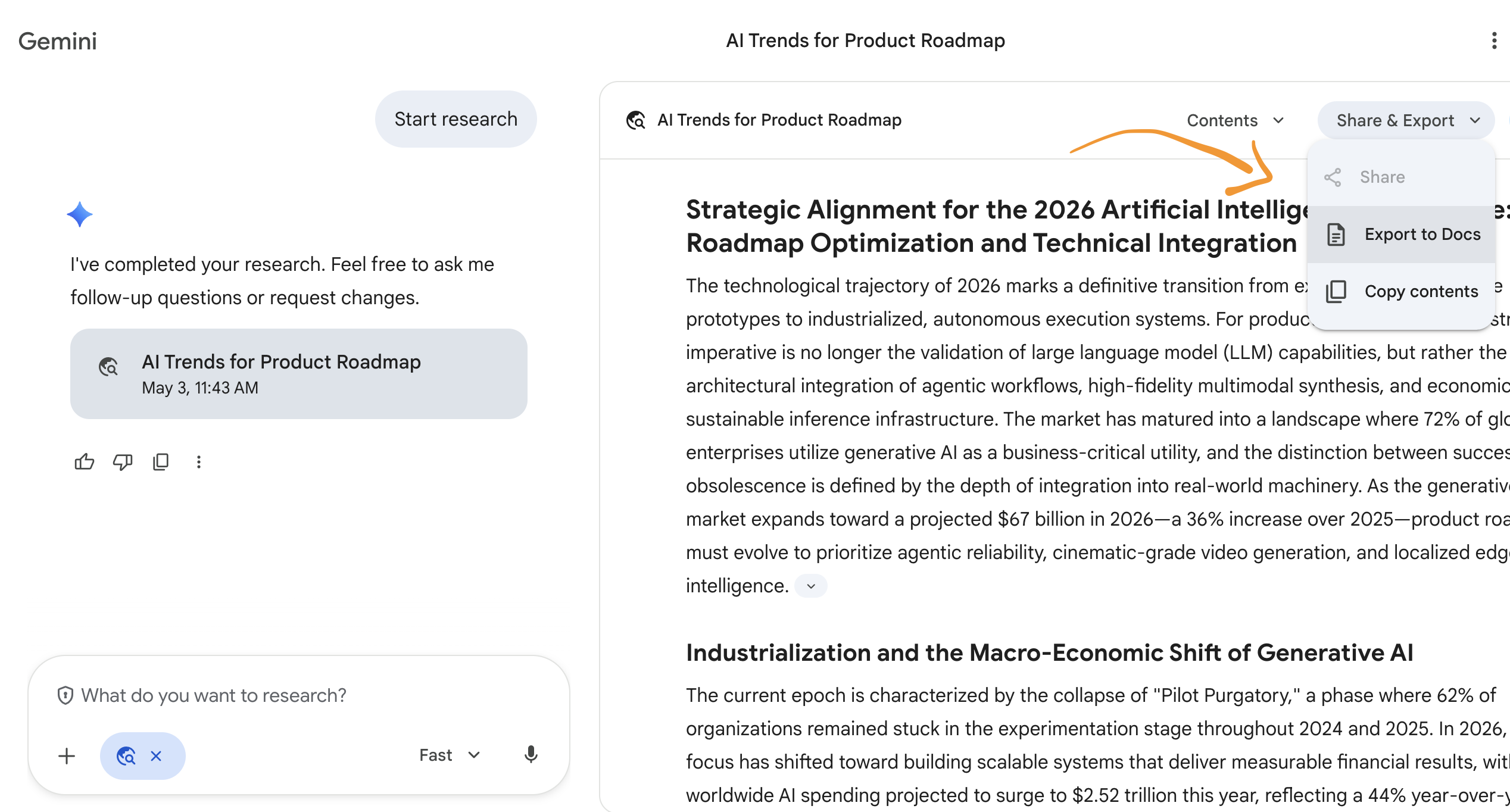 Step 5: Canvas with the slide deck rendered