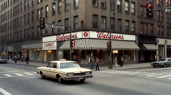 Third & Wisconsin, Milwaukee, mid-to-late 1970s