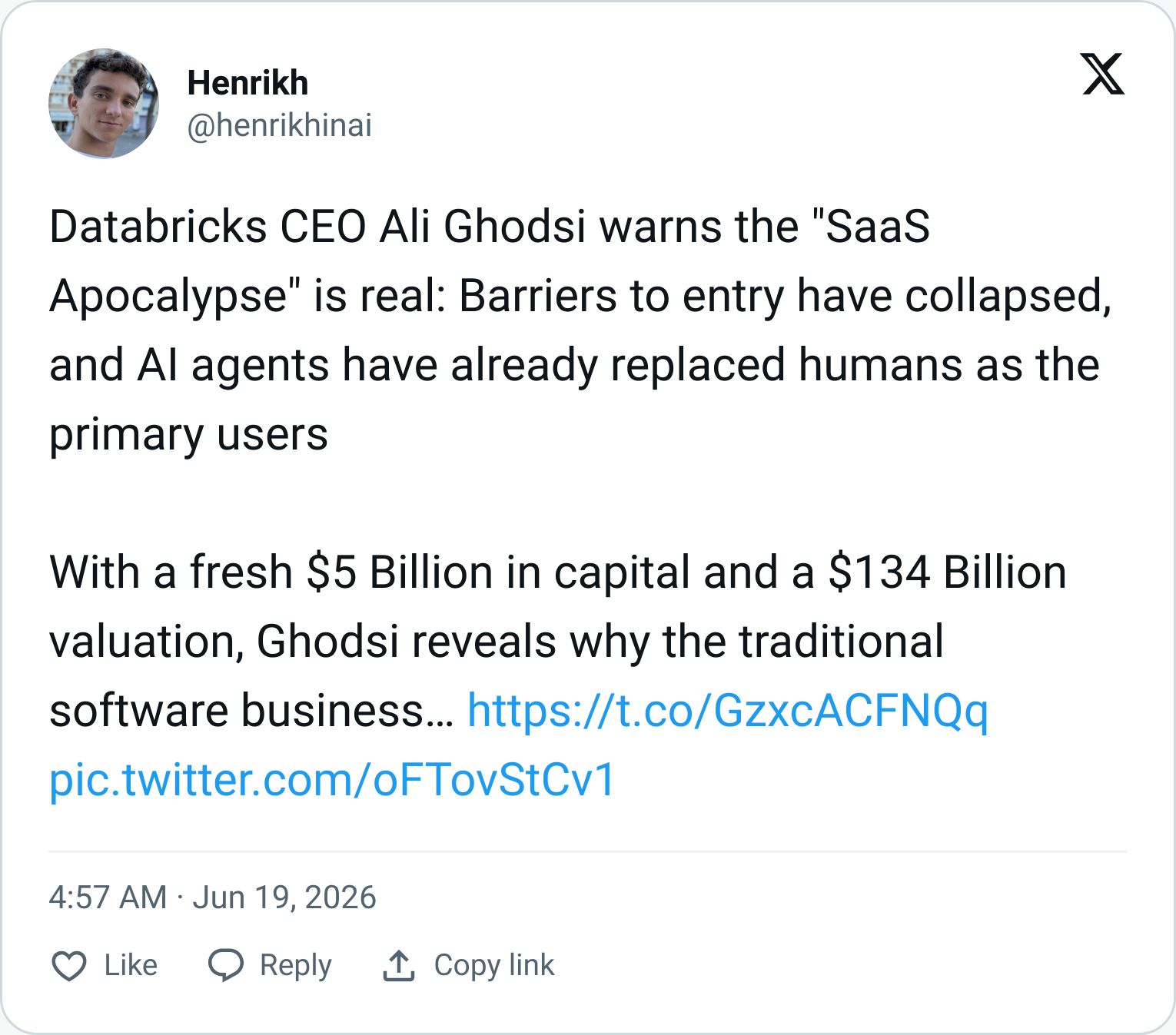 Tweet screenshot