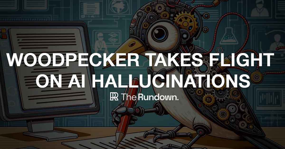 🤖 Researchers reveal the AI 'Woodpecker'