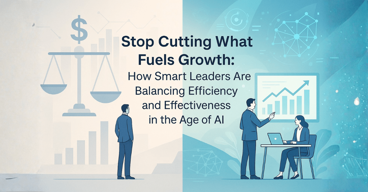 How Smart Leaders Balance Efficiency and Effectiveness in the Age of AI