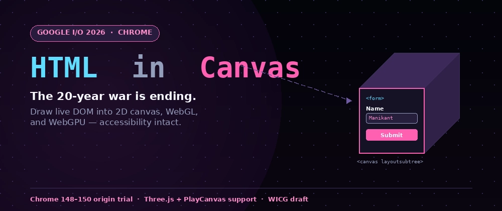 Google Chrome HTML-in-Canvas API demonstration