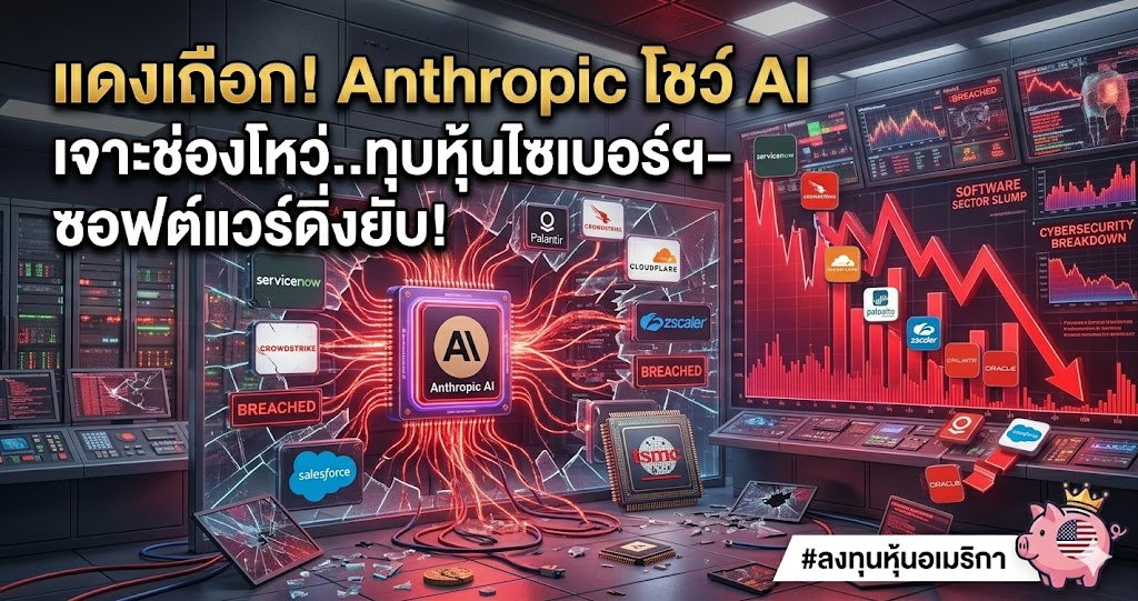 แดงเถือก! Anthropic โชว์ AI เจาะช่องโหว่..ทุบหุ้นไซเบอร์ฯ-ซอฟต์แวร์ดิ่งยับ!