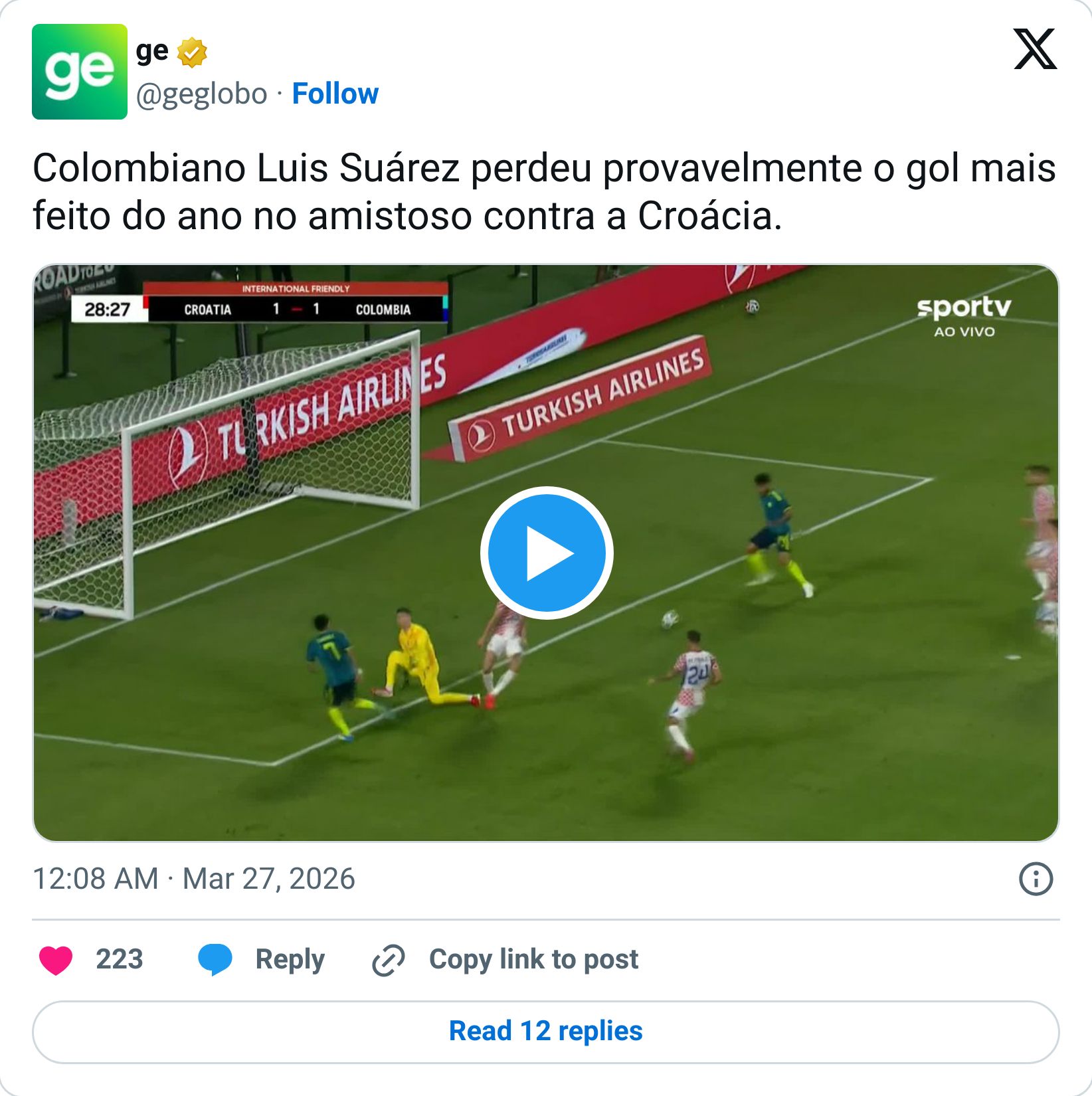 Tweet screenshot