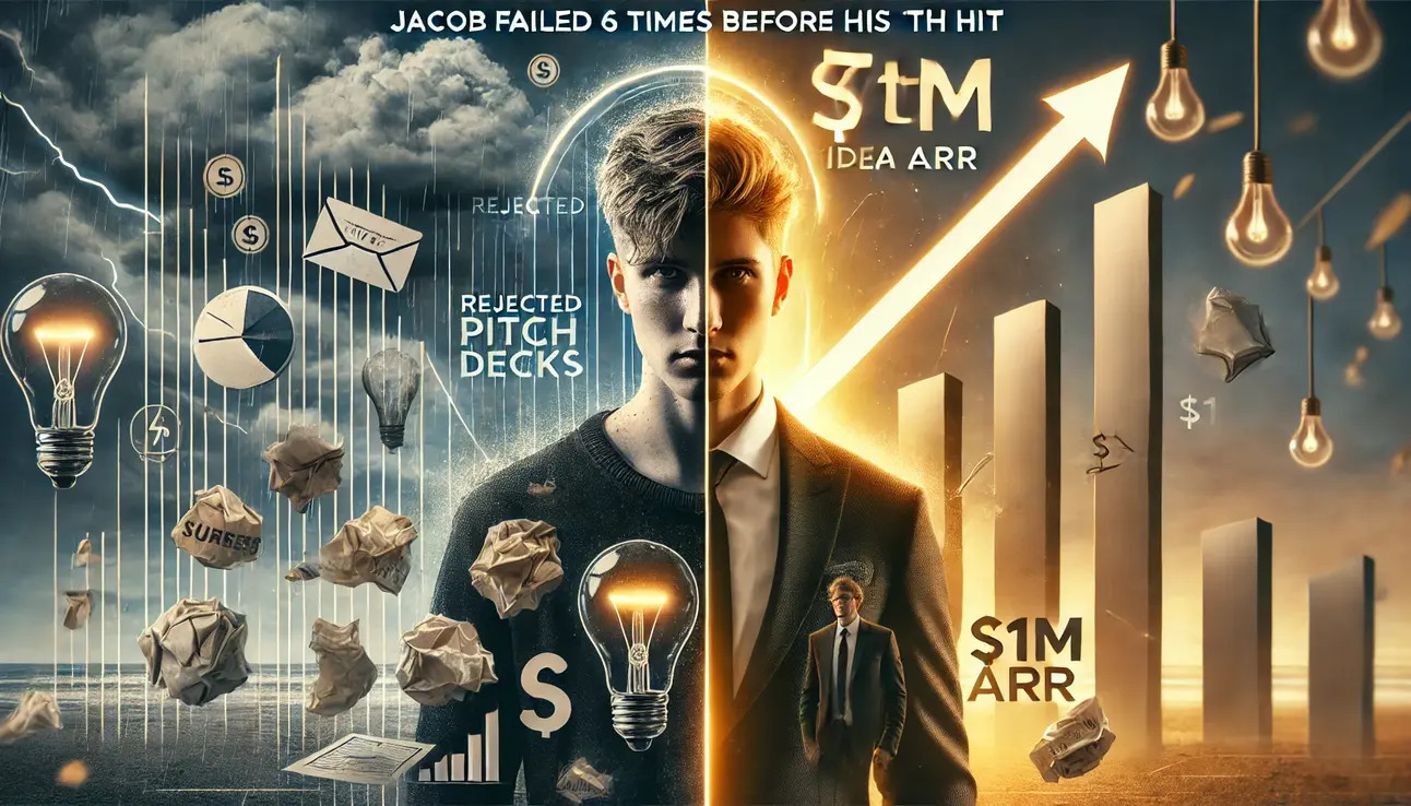 Jacob failed 6 Times Before His 7th Idea Hit $1M ARR