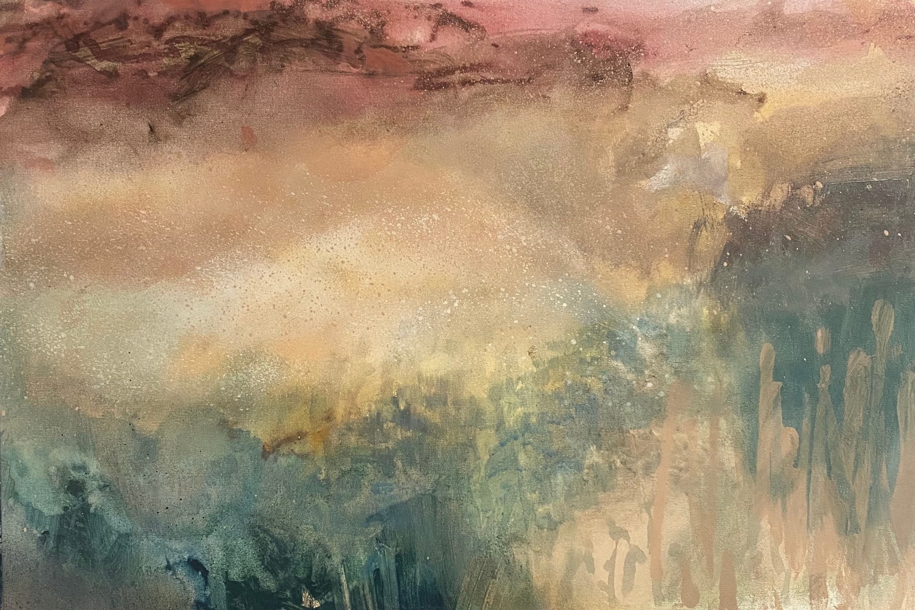 Landscape artwork at the Glebe Art Show