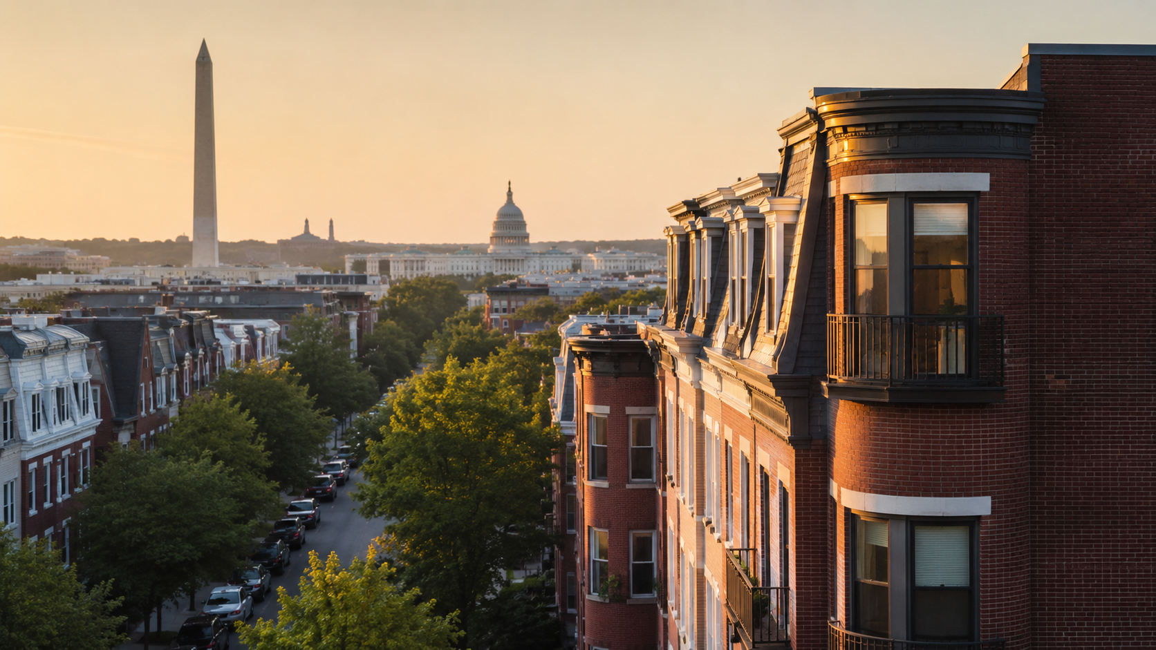 Apartment buildings in Washington DC