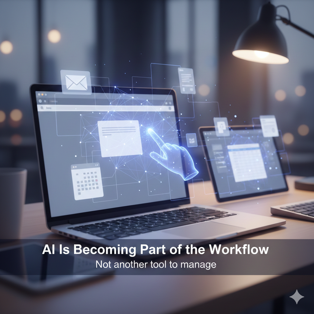 AI Is Becoming Part of the Workflow