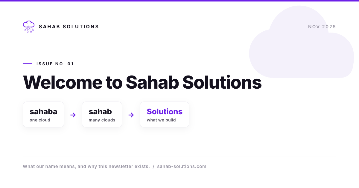Welcome to Sahab Solutions