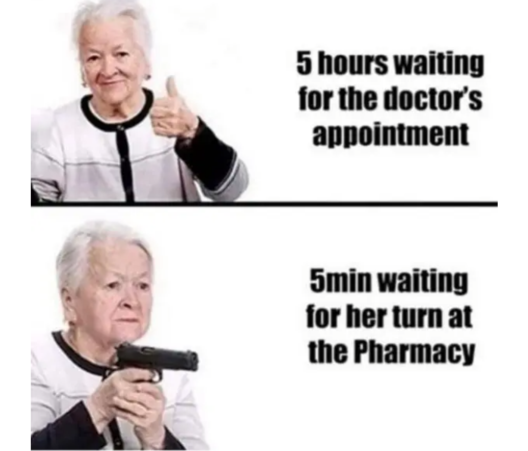 The doctor told me it'll be ready when I get here