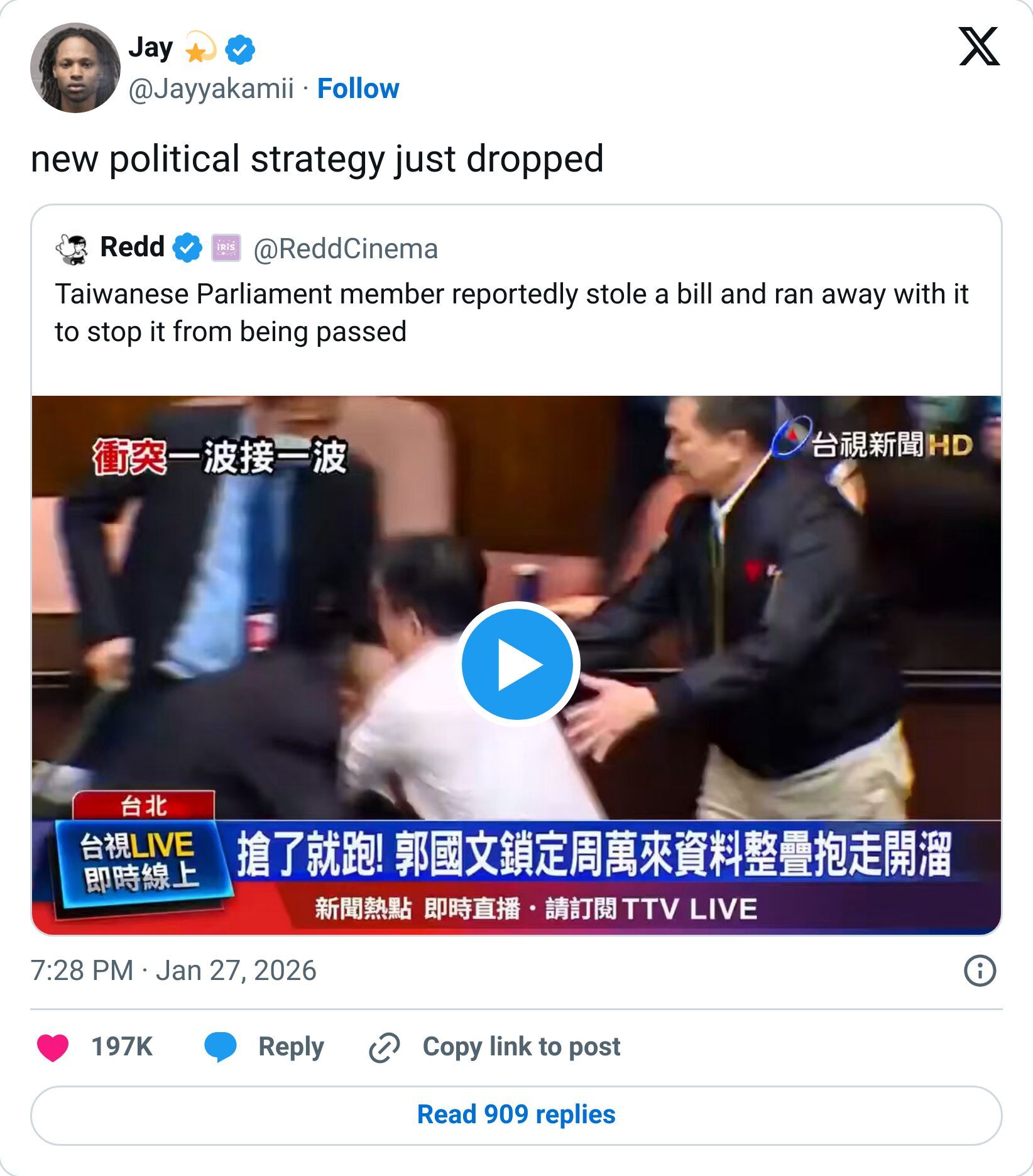 Tweet screenshot