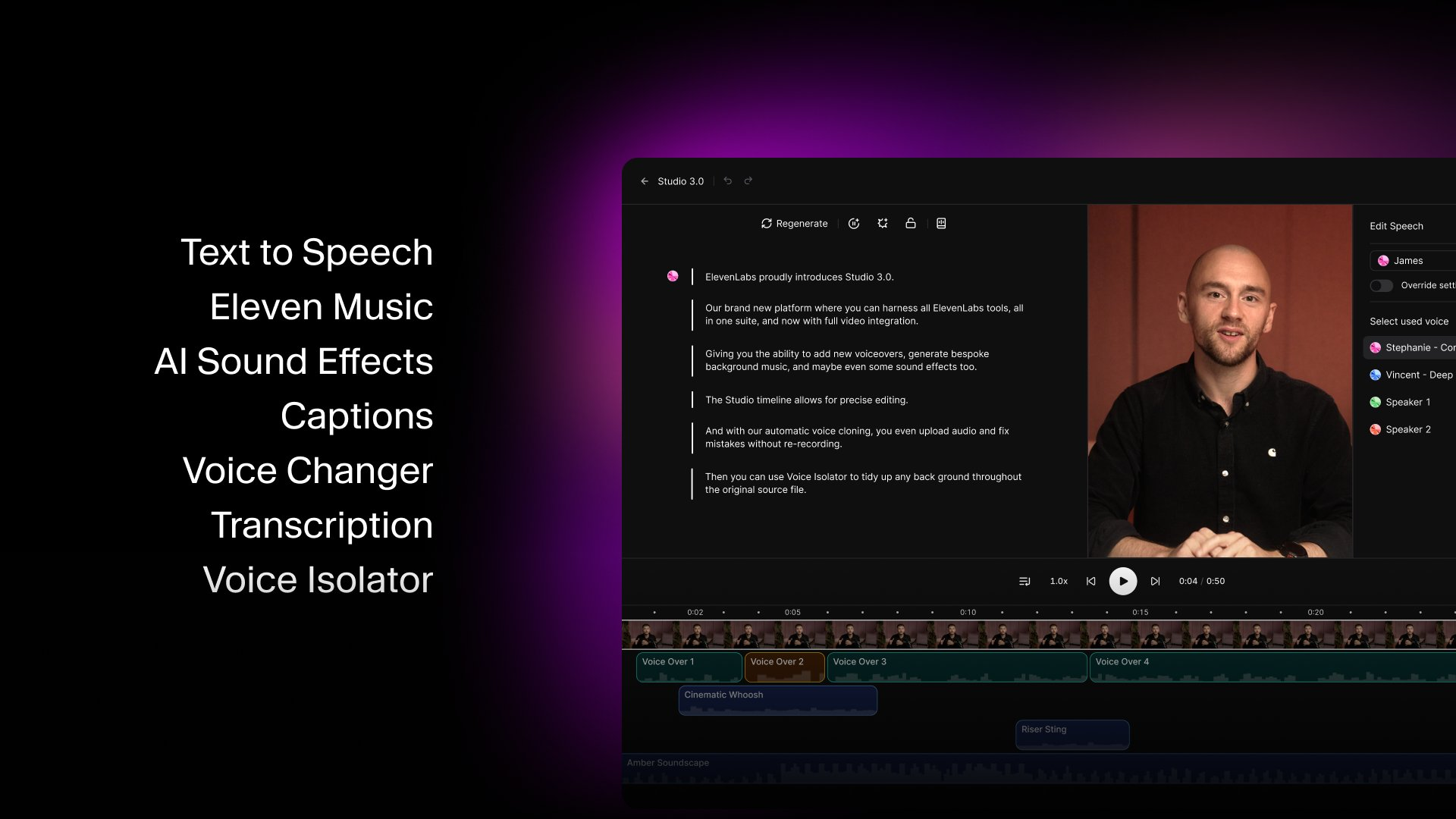 ElevenLabs Studio 3.0