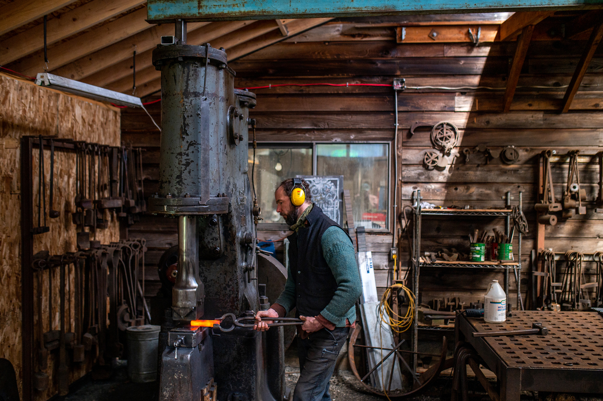 Meet Jake James, a Westshore blacksmith