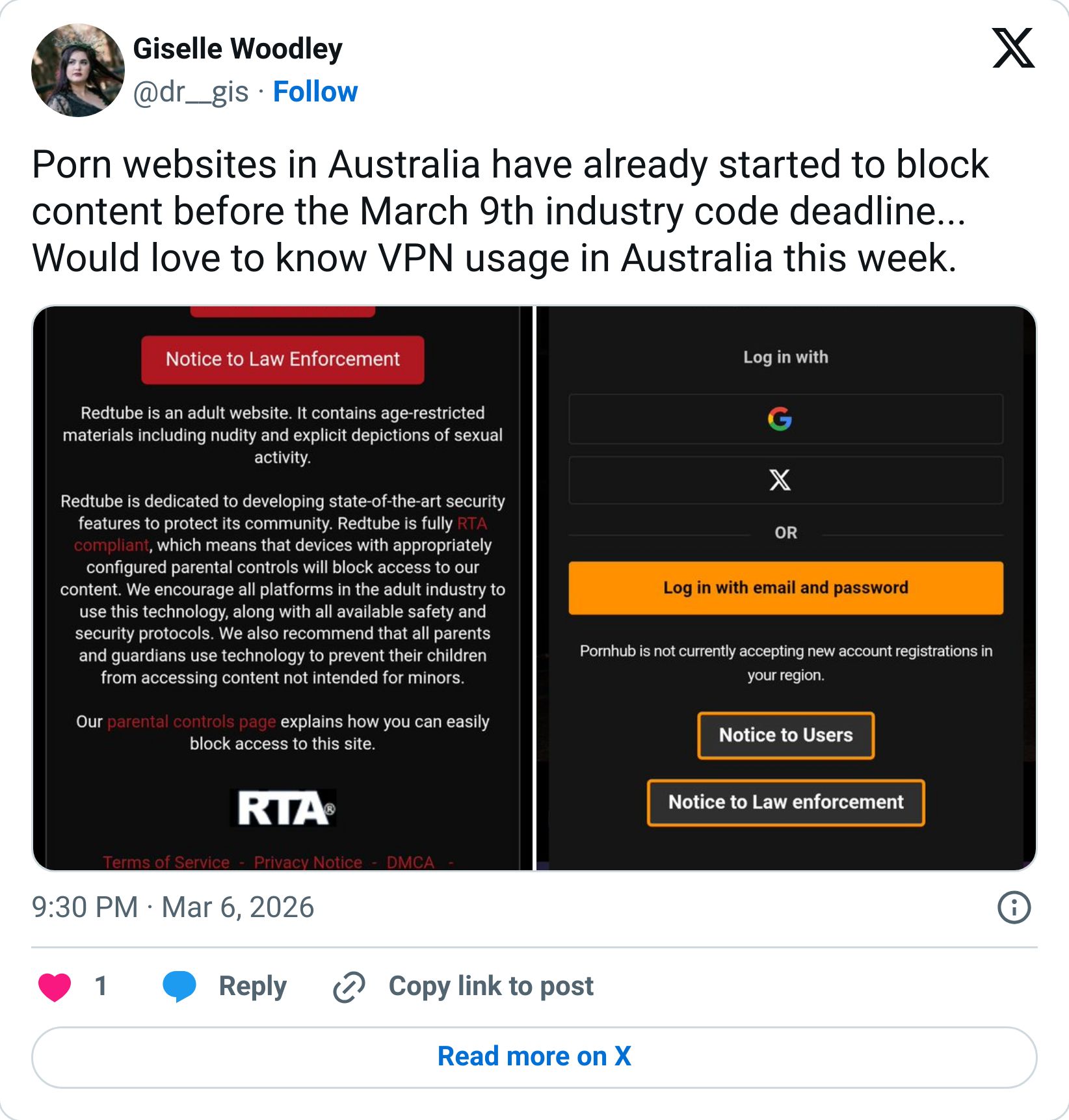 Tweet screenshot