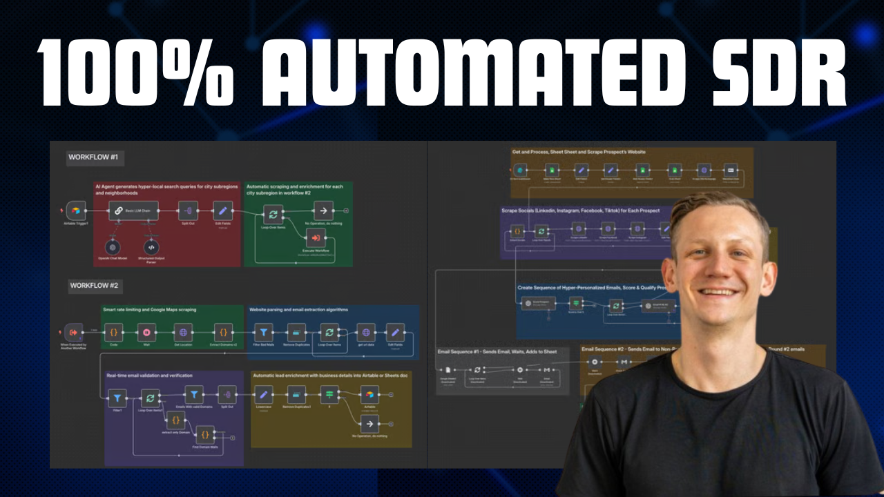 VIDEO: I Automated an Entire SDR Team with AI (n8n & OpenAI)
