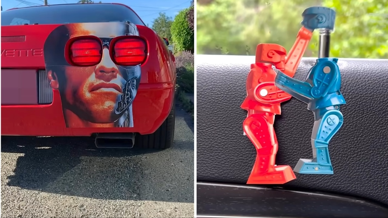 Artist Uses Strategically Placed Pop Culture Stickers on Cars to Create
