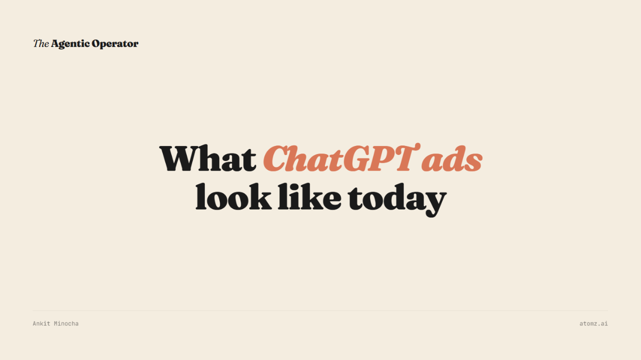 What ChatGPT ads look like today