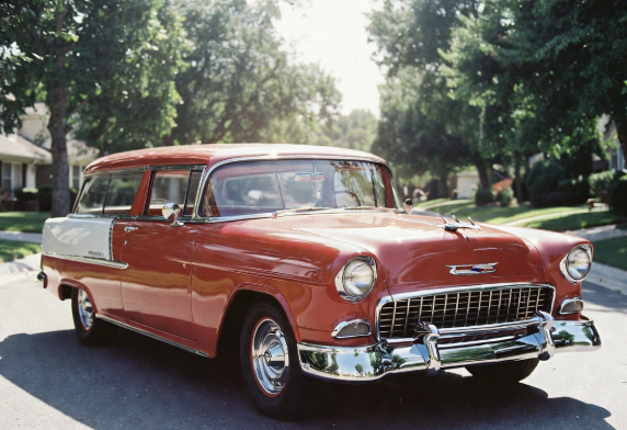 1955 Chevrolet Nomad in Gypsy Red