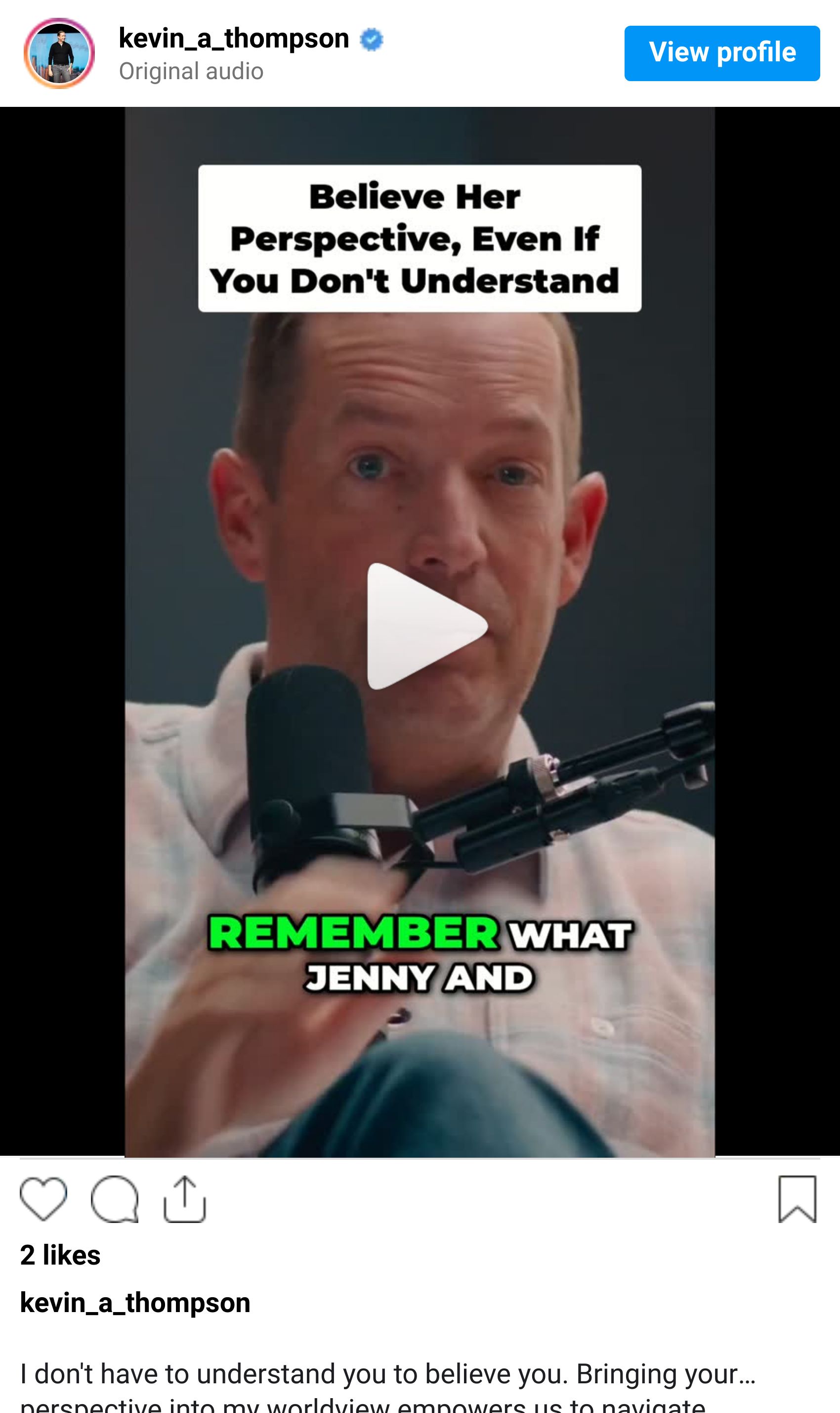 Instagram reel screenshot