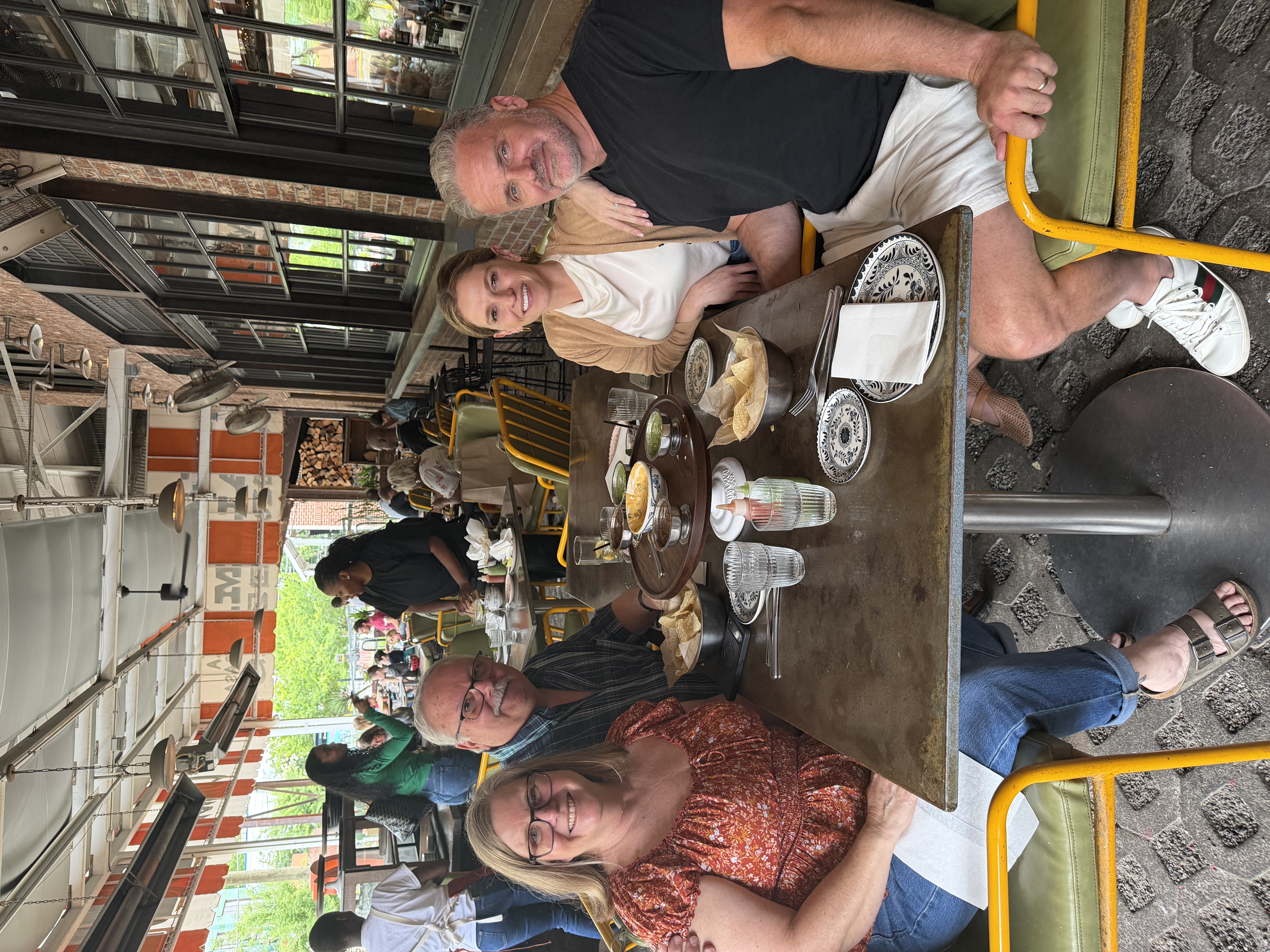 Travis with Megan, Pops and Liz at Superica — Krog Street Market