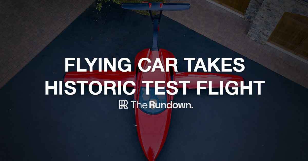 ⚡️ A flying car just took it's first flight!
