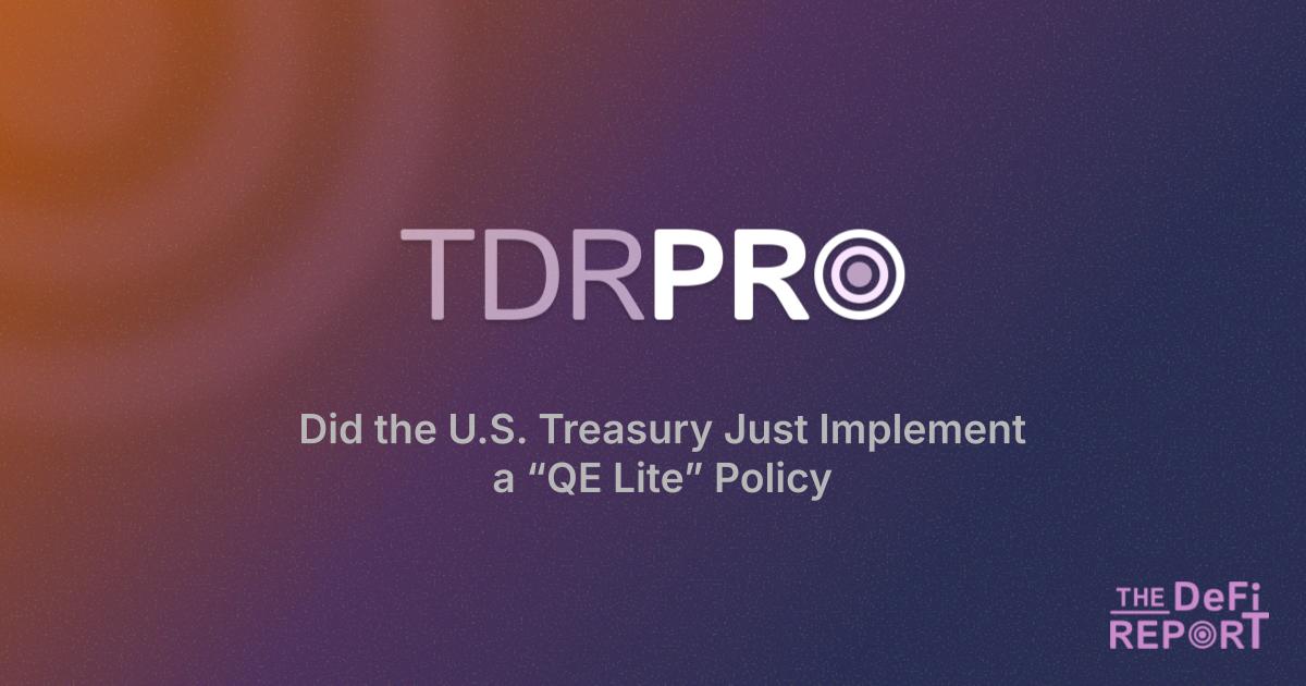 Did the U.S. Treasury Just Implement a "QE Lite" Policy? 