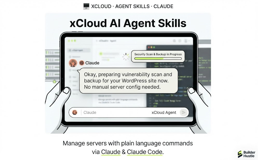 xCloud AI Agent Skills for managing servers and websites with Claude