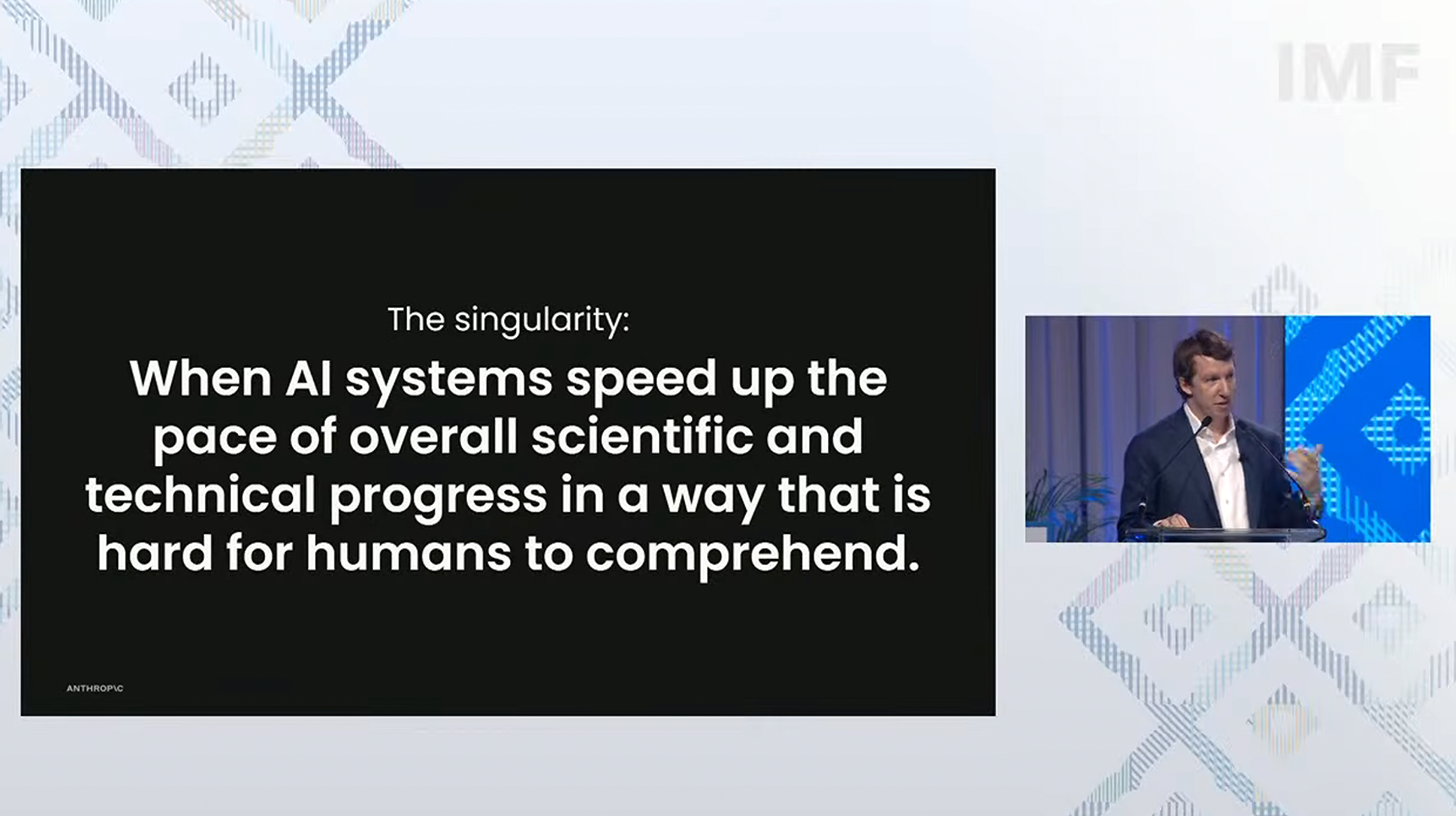 Anthropic co-founder says the singularity is underway