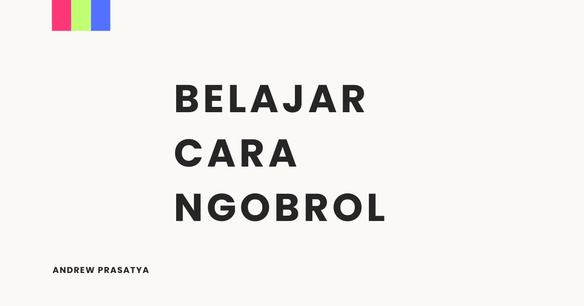  belajar cara ngobrol