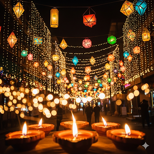 Diwali lights style