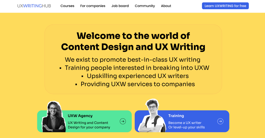 UX Writing Hub Updates