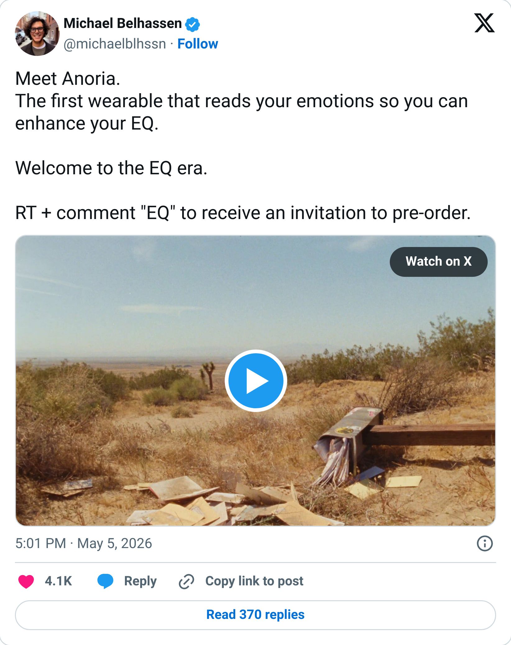 Tweet screenshot