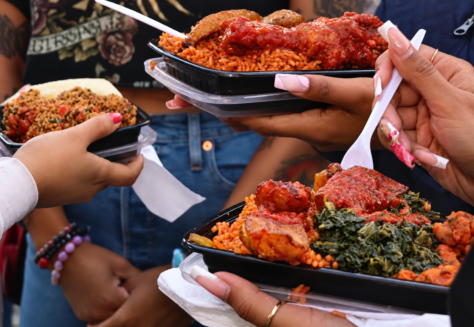 Jollof rice at Jollof Festival ATL