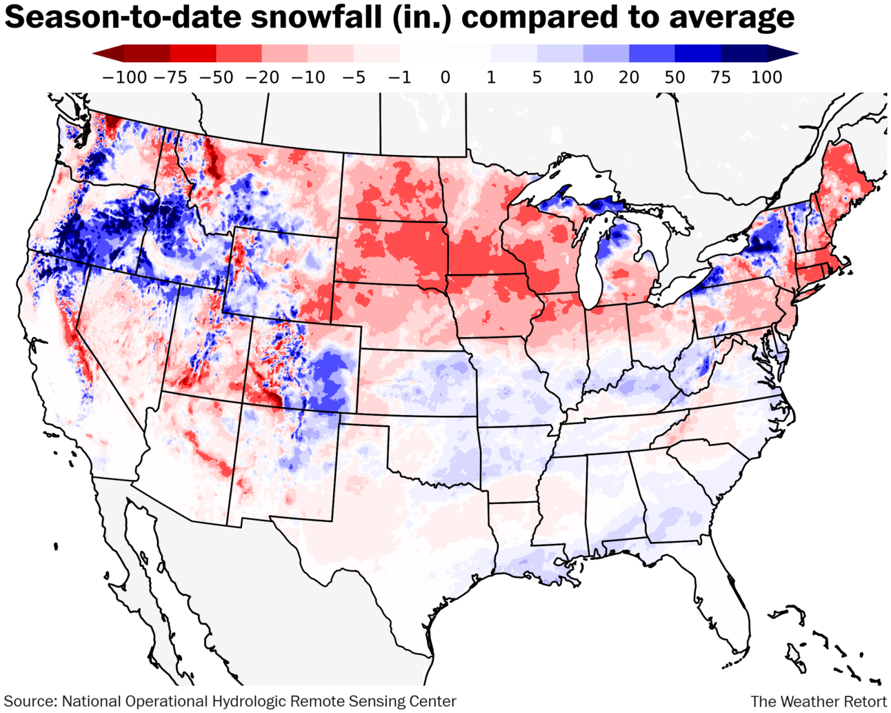 Snow Inflation A look at the snow winners and losers this winter