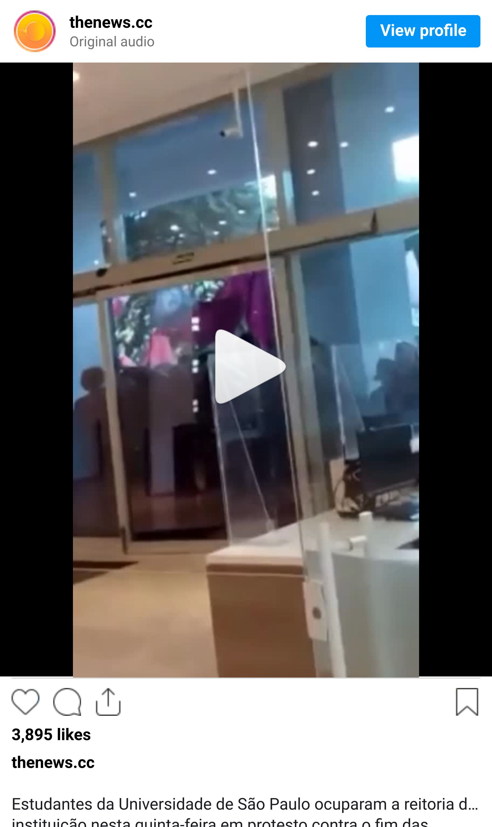 Instagram reel screenshot
