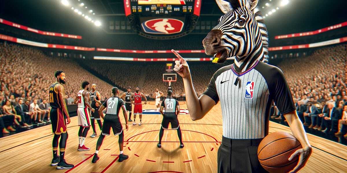 NBA Referee Revealed to Be Actual Zebra