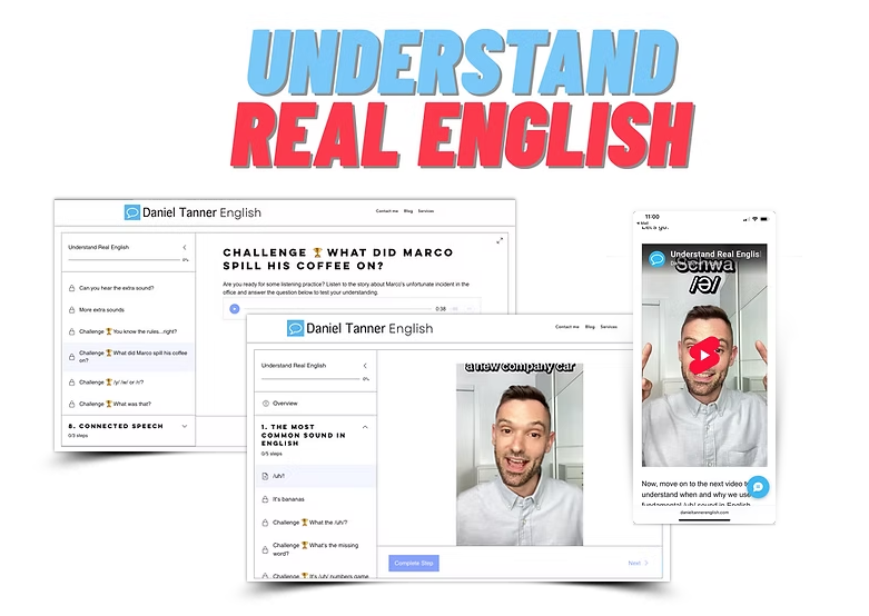 Understanding Rnglish Understand real English today / a great way to learn new words