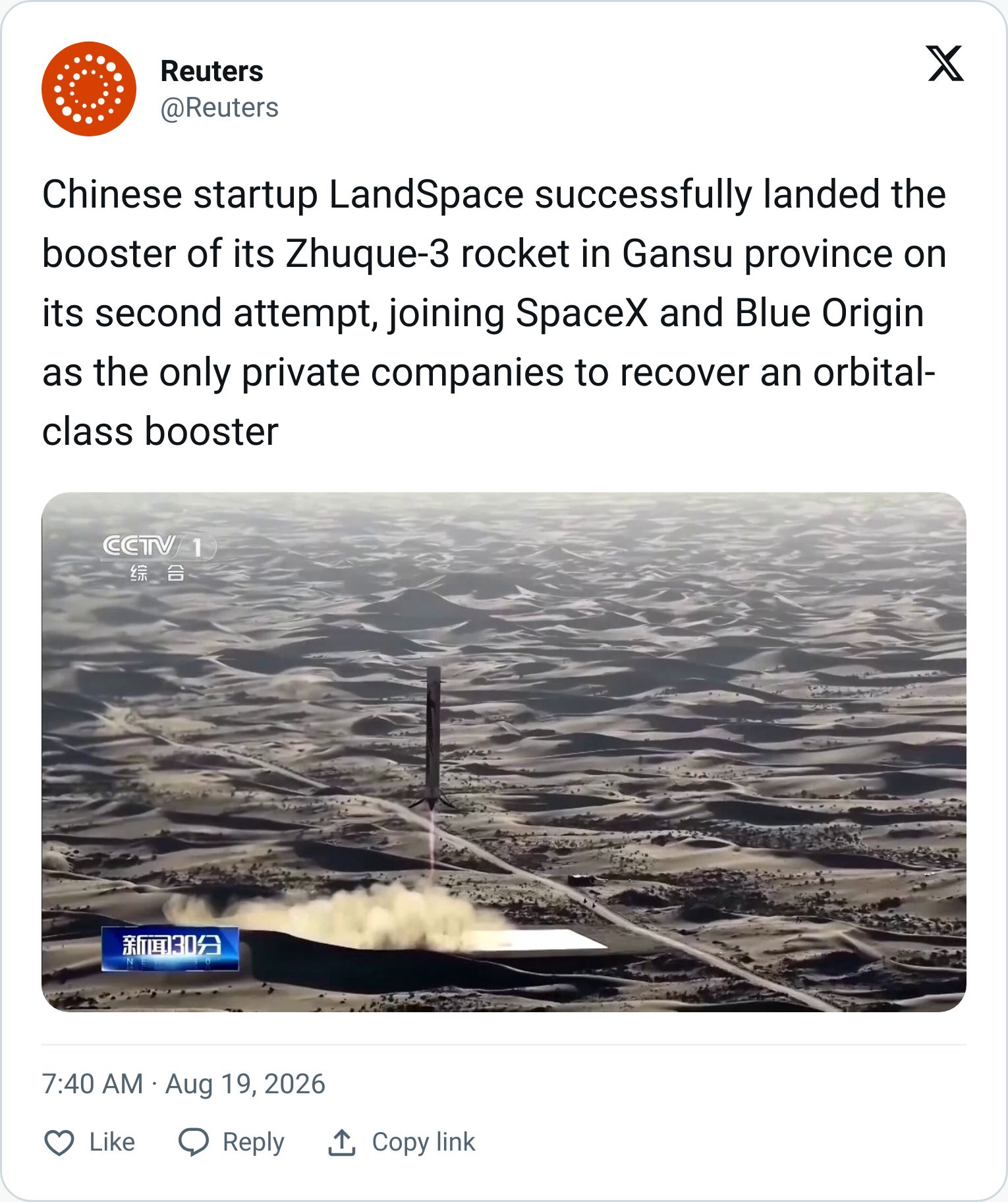 Tweet screenshot