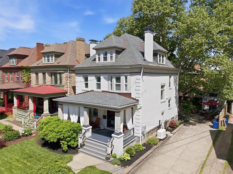6611 Dalzell Place, Squirrel Hill — brick Victorian exterior