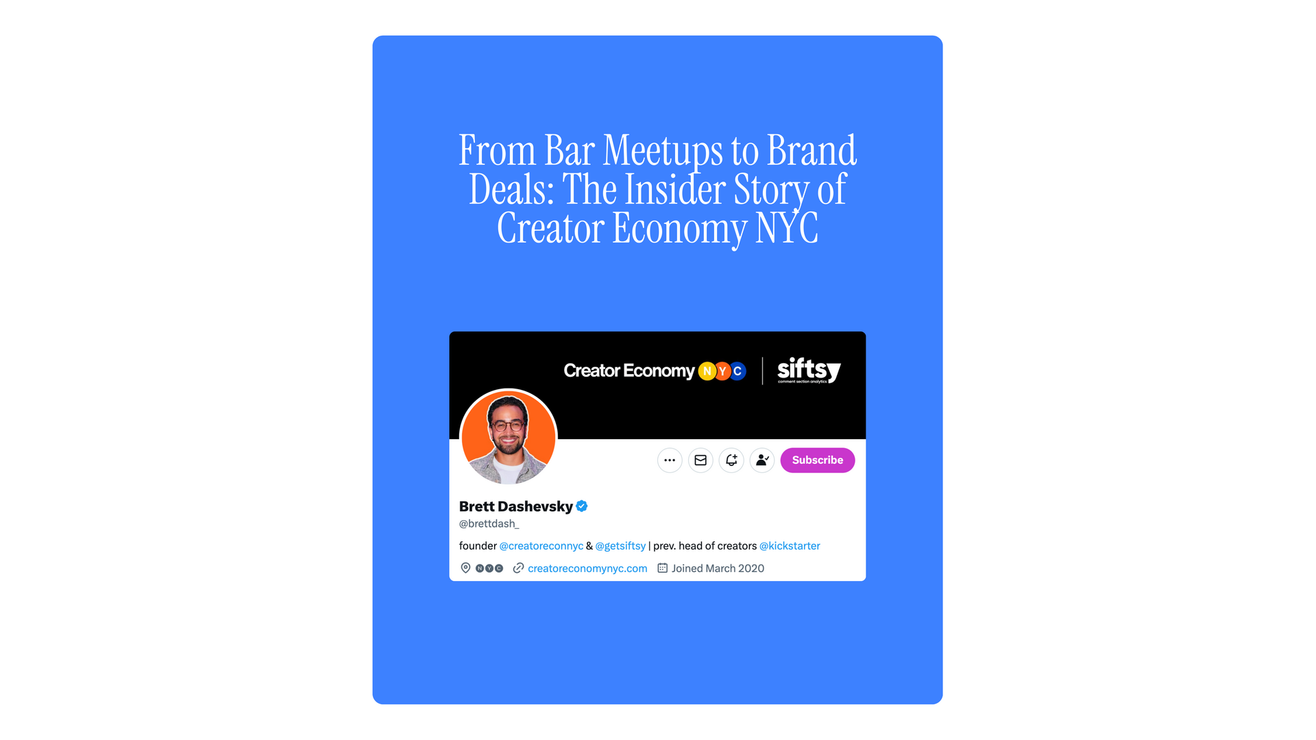 The Insider Story of Creator Economy NYC